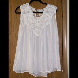 White lace top